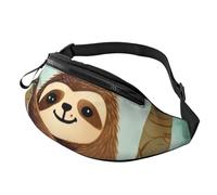 Hug Tree Sac banane paresseux pour homme et femme - Sac banane tendance pour course à pied - Sac à bandoulière étanche avec sangle réglable - Sac banane de sport pour voyage