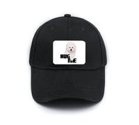 Hug White Dog Pet Care Casquette de baseball classique réglable Art déco