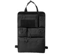 HUGDSB Tactical Car Seat Back Organizer with 6 Molle Pouches, Heavy Duty Storage Bag Universal Fit for Truck SUV(Black)
