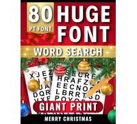 Huge Font Christmas Word Search Size 80 PT | Giant Print for Easy Reading and Low Vision: Extra Large Print Word Puzzles for Holiday Relaxation & ... Adults, Teens & the Visually Impaired