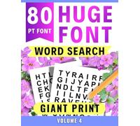 Huge Font Spring Word Search 80 PT - Giant Print for Easy Reading and Low Vision | Volume 4: Extra Large Print Spring & Easter Word Search Puzzles for ... for Adults, Teens, and Low Vision Readers