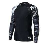 HUGE SPORTS Rashguard Animal Sauvage Protection Solaire Séchage Rapide Compression Maillot de Bain, Serpent, L