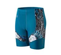HUGE SPORTS Short de bain long Splice série Wilde - Pour homme, Bleu aigle, XL