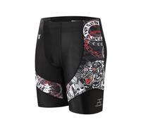 HUGE SPORTS Short de bain long Splice série Wilde - Pour homme, tigre, XXX-Large