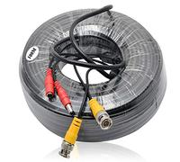 HugeAuto Câbles d'alimentation vidéo BNC 100 m pour caméra de vidéosurveillance DVR Système de sécurité