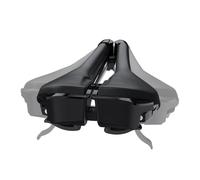 HUGEOAKS Selle de vélo avec Largeur réglable en continu - Siège de vélo Confortable et respectueux de la Prostate pour VTT, vélo de Route, vélo de Ville et Train à Domicile (Pack of 1)