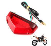 Hugfads Feu arrière de frein de moto 12V 9LED E-Approved Universel pour motos ATV Dirt Bike Scooter, Haute luminosité et longue durée de vie