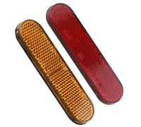 Hugfads Moto et vélo réfléchissant jaune lot de 2 - autocollant - haute visibilité - sécurité routière, 100 x 24 x 8 mm