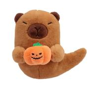 Huggable Dolls Holding Pumpkin - Cute Capybara Plush, Kids Stuffed Animal, Soft 7.4 Inch Ghost Stuffed Doll Holding Pumpkin | For Children Adults Perfect For Bedroom Living Room Classroom And Trave