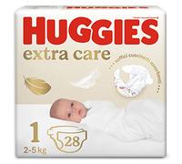 Huggies Couches bébé, taille 1 (2 - 5 kg), 28 couches