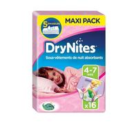 HUGGIES Couches Culottes Drynites La Fée Clochette Fille 4-7 Ans ( 17-30 Kg) x16