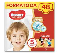 Huggies Couches Ultra Comfort, Taille 5 (11-25 kg), Lot de 48 couches