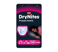 Huggies Culotte absorbante Drynites pour bébé fille, taille M (17-30 kg), lot de 10