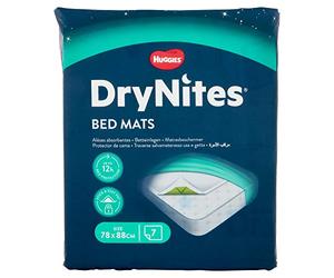 Huggies DryNites Alèse Protège-Matelas Jetable 7 Pièces - Lot de 2