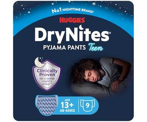 Huggies DryNites Couche-culotte - Garçon - 13+ ans (48-60 kg) 27 culottes - énurésie nocturne, extra absorbantes