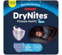 Huggies Drynites Couches, taille XL, 13-19 ans (48-60 kg), culottes absorbantes pour bébé, 11 pièces