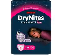 Huggies Drynites Culottes Absorbantes Nuit Fille Taille XL (48-60 Kg) Emballage