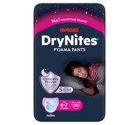 HUGGIES DryNites Culottes pyjama 4-7 ans (17-30 kg) - Pack de 10