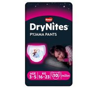 Huggies DryNites Fille 3-5 Ans Culottes Absorbantes Nuit 16-23 Kg Paquet De