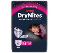 HUGGIES DryNites Lot de 16 pantalons pour fille 3-4 ans