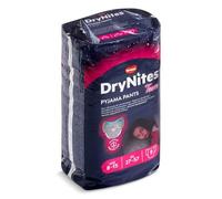 Huggies DryNites, pantalons de pyjama pour filles, tailles 8 à 15 ans, sous-vêtements de nuit discrets aux motifs captivants, protection maximale contre l'énurésie nocturne chez les adolescentes, 9 unités (lot de 1)