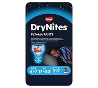 HUGGIES DryNites Culottes Pyjama 4-7 ans (17-30 kg) - Pack de 10