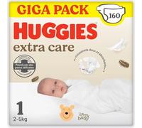 Huggies Extra Care Size 1 Diapers 160 Units Clair