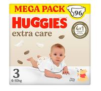 Huggies Extra Care Couches Taille 3 (6-10 Kg) Offre Megapack De 96 Couches