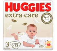 Huggies Extra Care Vel. 3 (72 Ks) Multicolore