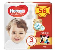Huggies Huggies Ultra Comfort, Taille 3 (4-9 kg), Lot de 56 couches - 1550