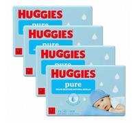 Huggies Lingettes humides propres pour bébé, 12 paquets de 48