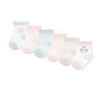 HUGGIES Little 6 Pack Socks, Multicolore, Taille Unique (Lot de 6) Baby Girls
