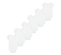 HUGGIES Little Bodies Essentiel (6-Pack) Débardeur Bambins, Blanc, White (Lot de 6) Mixte bébé