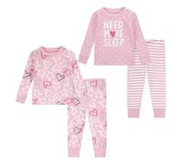 Huggies Little Hugs Bébé Fille Snug Sleep Set (4-Pieces) Ensemble De Pijama, Rose, 12 Mois EU