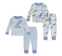 Huggies Little Hugs Bébé Garçon Snug Sleep Set (4-Pieces) Ensemble De Pijama, Bleu/Vert, 12 Mois EU