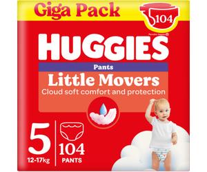 Huggies Little Movers Couches Culottes Bébé Taille 5 104 Pièces