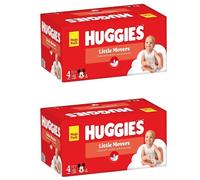 HUGGIES Little Movers Taille 4 Pannolini (7-18 Kg) Lot 224 Pièces