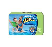 Huggies Little Swimmers, couches de bain - Taille 3-4, 12 - Protège-fuites et ceinture extensible pour protéger sans gonflement - Côtés déchirables pour un retrait facile