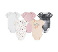 Huggies Little Hugs Unisex Baby 5-Pack Elevated Bodysuit Débardeur Bambins, PÂLE PÊCHE, 6 Months (Lot de 5) Bébé Fille