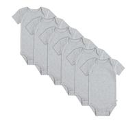 HUGGIES Little Unisex Baby 6-Pack Basic Bodysuit Débardeur Bambins, Light Grey HTR, 9 Months (Lot de 6) Mixte bébé