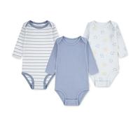 HUGGIES Long Sleeve Bodysuits 3-Pack Body 3 Pack, Blanc Neige, 24M Garçon