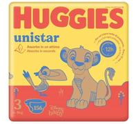 Huggies Pannolini Unistar Taglia 3 Mega Pack Da 156 Pannolini Multicolore