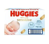 Huggies Pure Extra Care Lot de 8 paquets de 56 lingettes pour bébé 448 lingettes