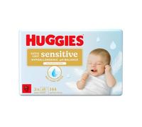 Huggies Pure Extra Care Sensitive Lingettes humides pour bébé, 99% d'eau, sans plastique, sans parfum