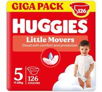 Huggies - Ultra Comfort - Couches Bébé Unisexe - Taille 5 (11-25 kg) x126 Couches - Pack 1 Mois - L'emballage peut varier
