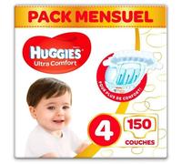 Huggies Ultra Comfort - Couches Bebe Unisexe X150 Taille 4 - Pack 1 Mois