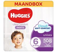 Huggies Ultra Comfort Pants, Culottes absorbantes bébé Taille 6 (15-25 kg) x108