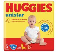 Huggies Unistar Couches Taille 5 (11-25 kg), Lot de 84 couches (Base)