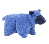 HuggleHounds Jouet Pour Chien Squooshie En Peluche Avec Siffleur 18x36cm Bleu