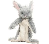 HuggleHounds X-Brace - Jouet interactif en peluche pour les garder occupés, jouet couineur et froissé pour chiens de petite, moyenne et grande taille, corde nouée interne durable, rembourrage minimal